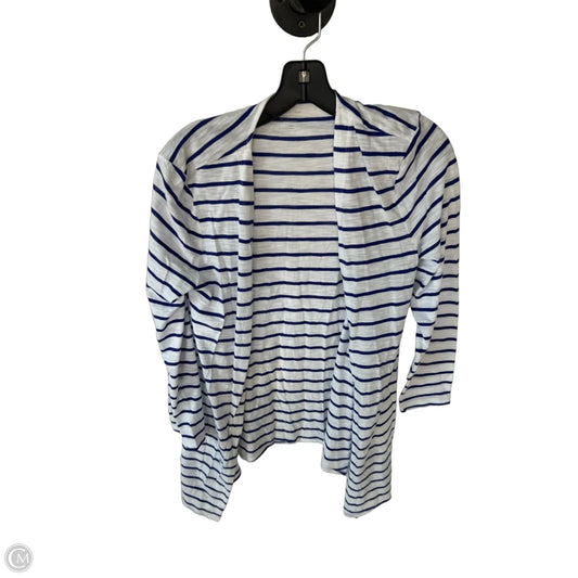 Cardigan By Chicos In Blue & White, Size: S