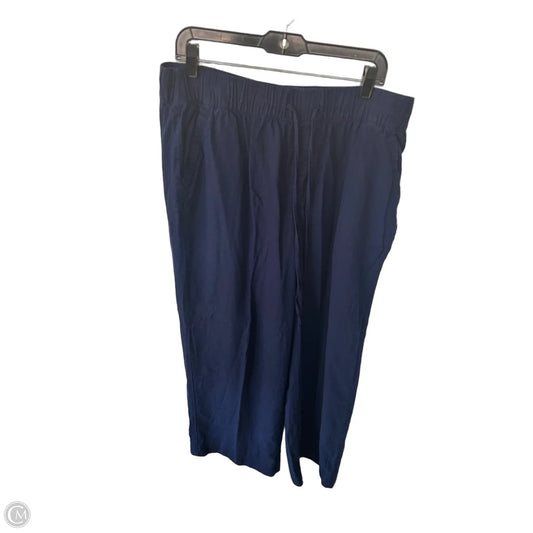 Pants Linen By Lane Bryant In Blue, Size: 16l