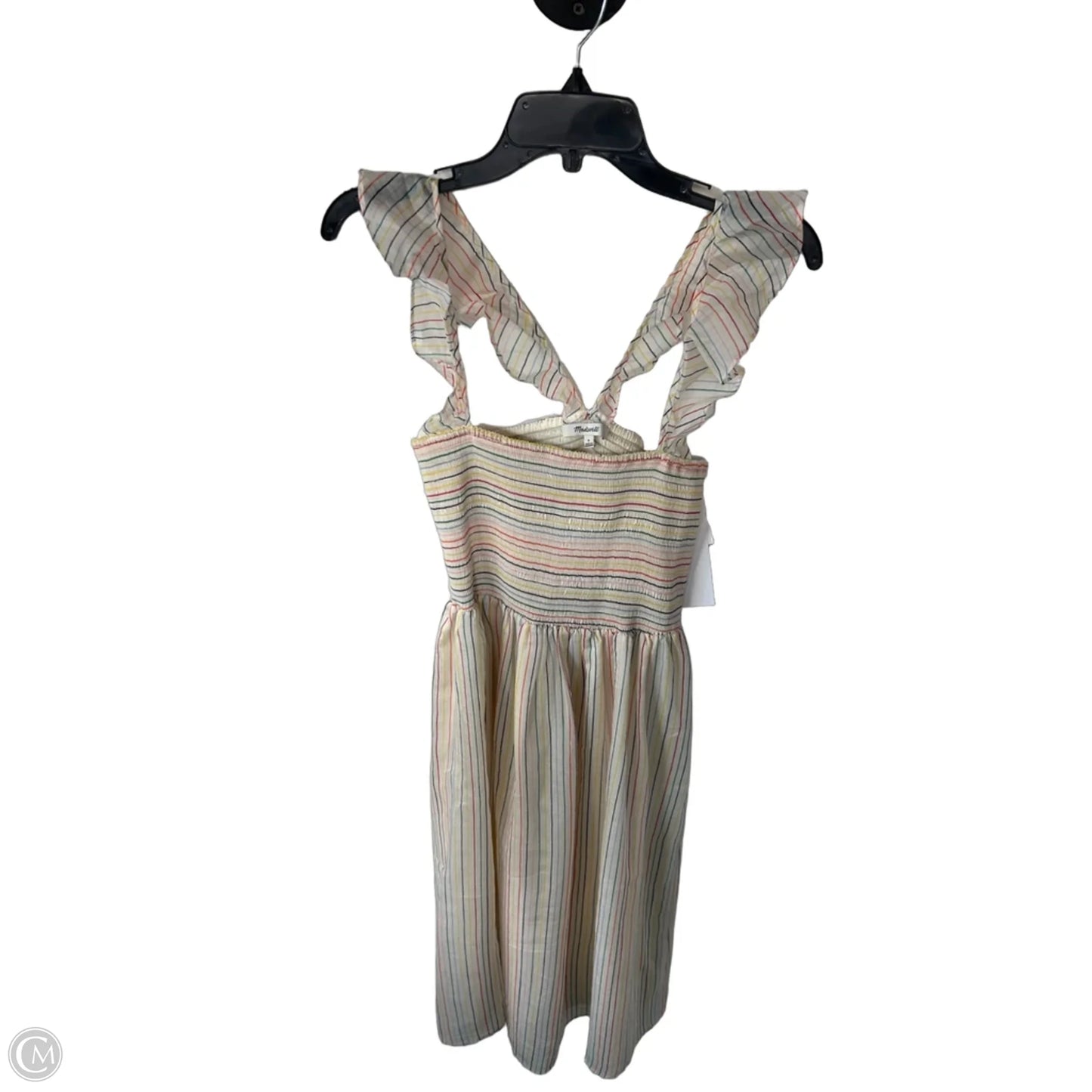 Dress Casual Midi By Madewell In Rainbow Print, Size: M