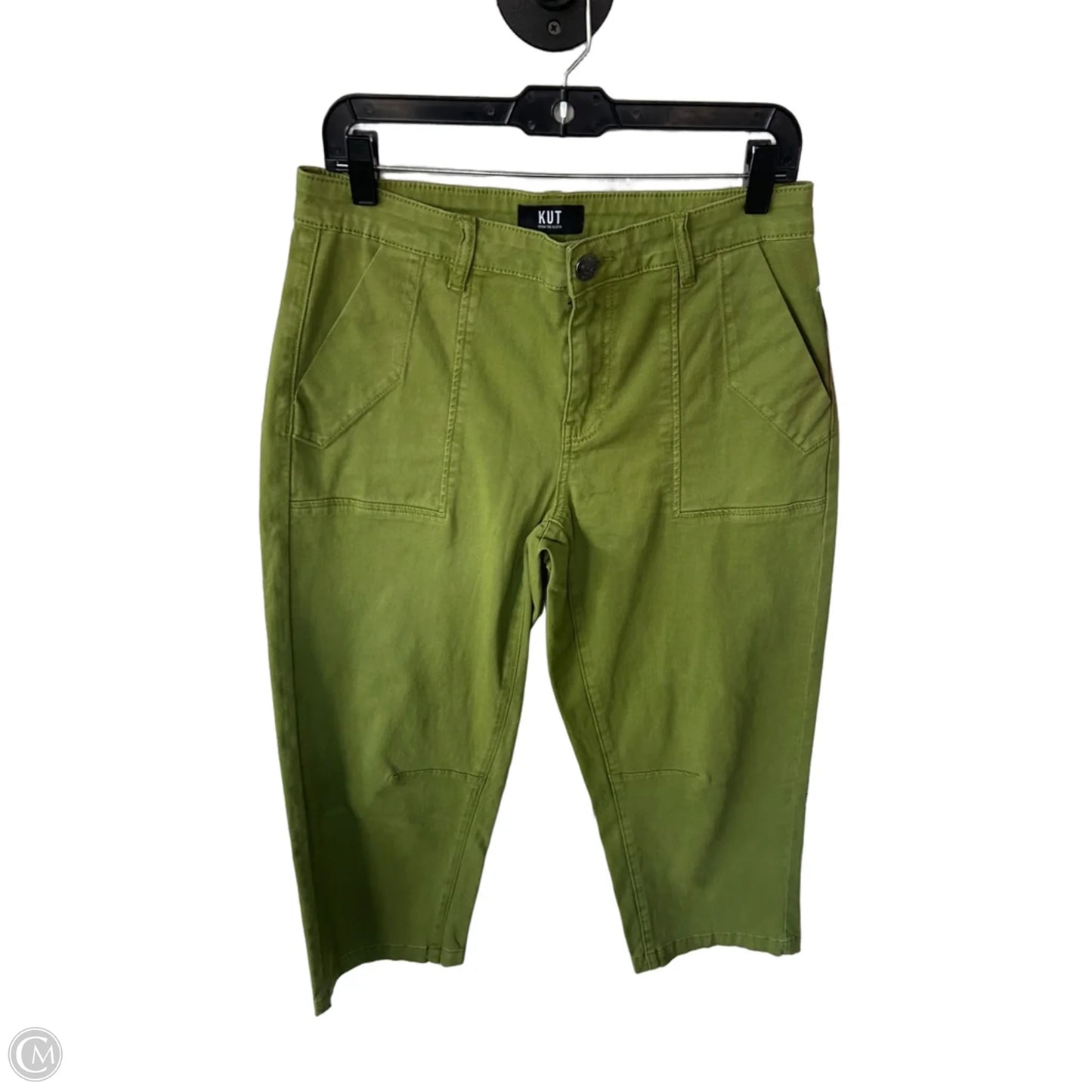 Pants Cropped By Kut In Green, Size: 6