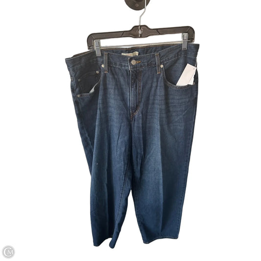 Jeans Boyfriend By Levis In Blue Denim, Size: 14