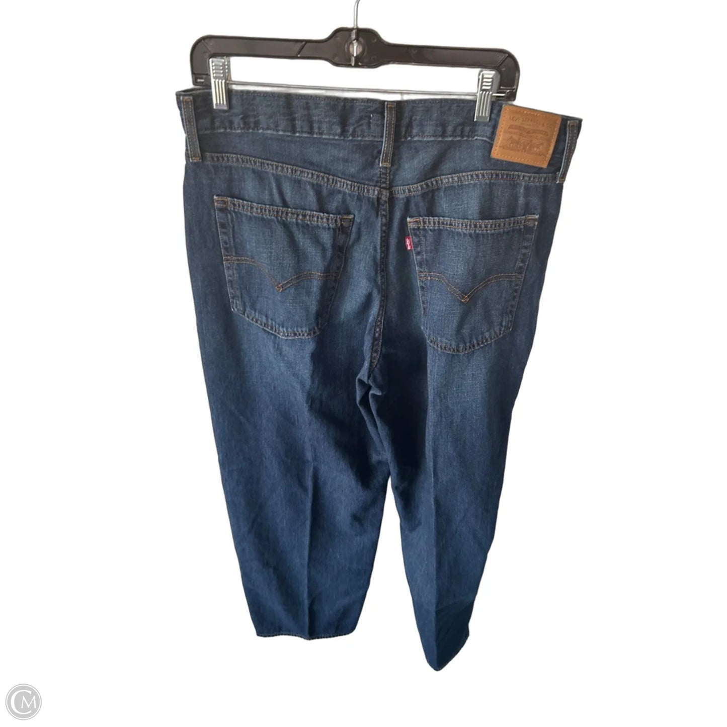 Jeans Boyfriend By Levis In Blue Denim, Size: 14
