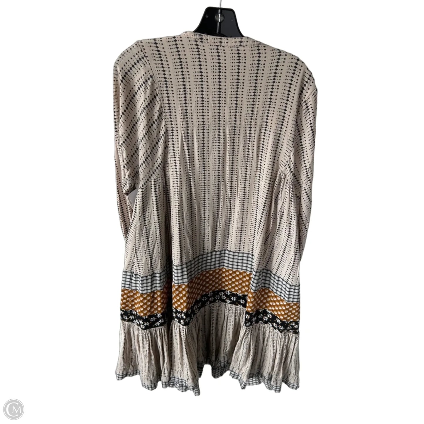 Dress Casual Midi By Bohme In Black & Tan, Size: L