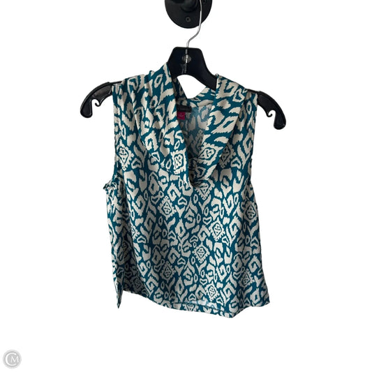 Blouse Sleeveless By Vince Camuto In Teal, Size: S