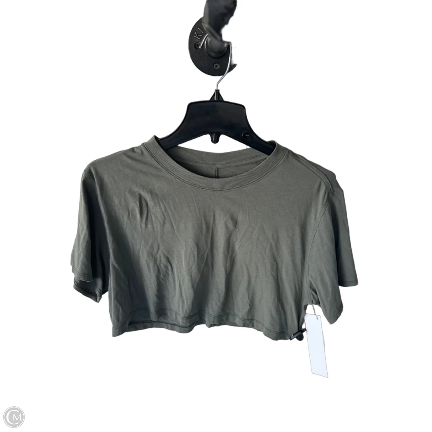 Athletic Top Short Sleeve By Lululemon In Green, Size: S