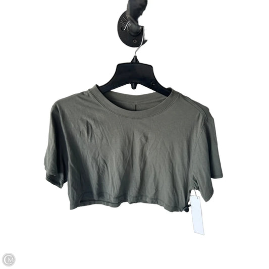 Athletic Top Short Sleeve By Lululemon In Green, Size: S
