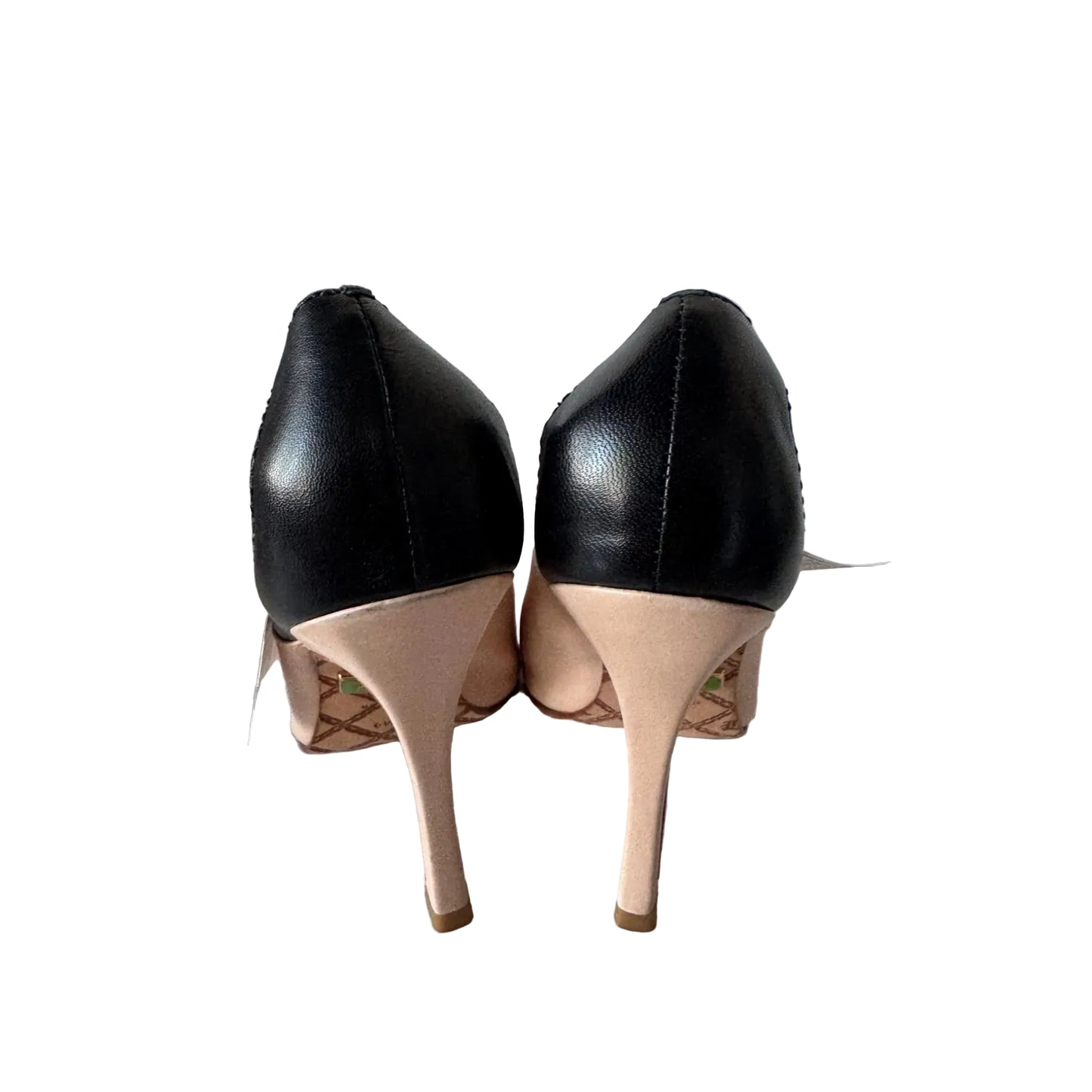 Sandals Heels Stiletto By Lamb In Black & Tan, Size: 7