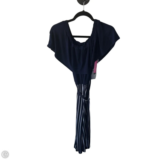 Jumpsuit By Bebe In Blue & White, Size: S