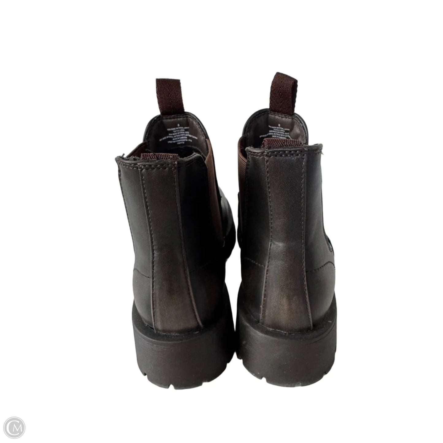 Boots Ankle Heels By Universal Thread In Brown, Size: 8