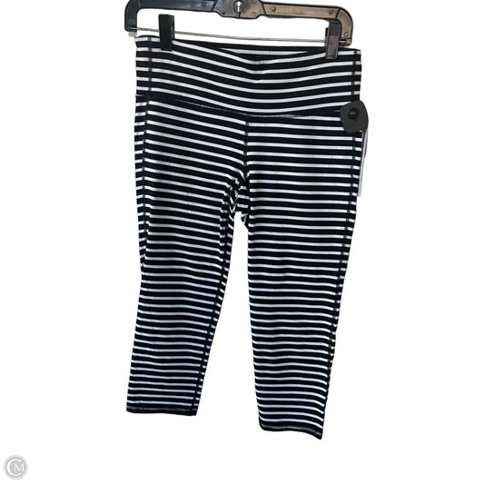 Athletic Leggings Capris By Athleta In Black & White, Size: M