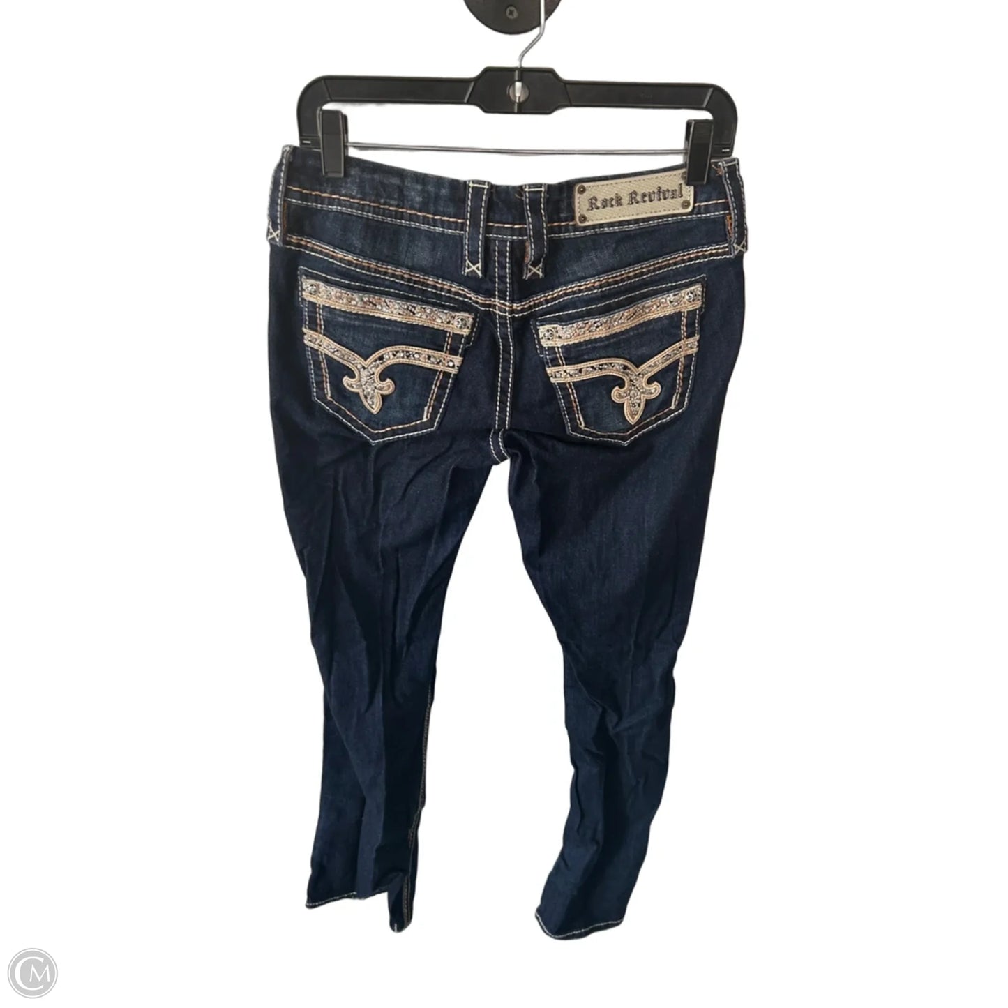 Jeans Boot Cut By Rock Revival In Blue Denim, Size: 4
