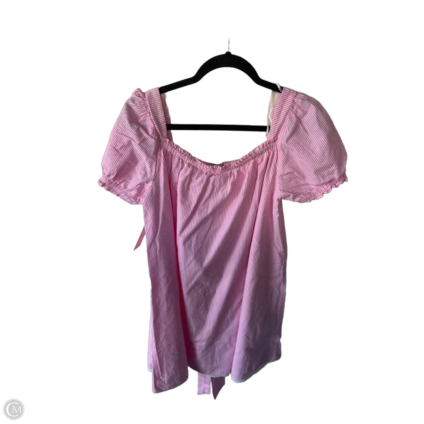 Dress Casual Short By Cece In Pink & White, Size: M