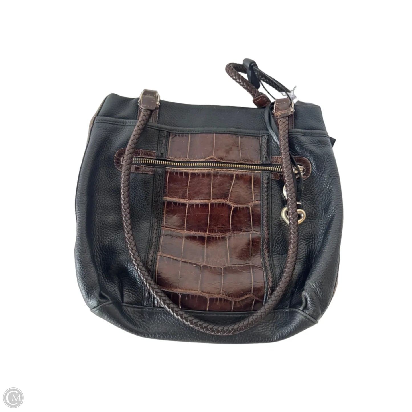 Handbag Leather By Brighton, Size: Large