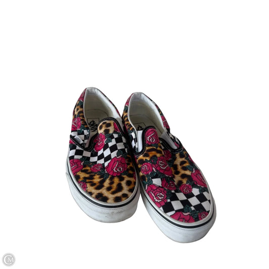 Shoes Sneakers By Vans In Black & Red, Size: 9.5