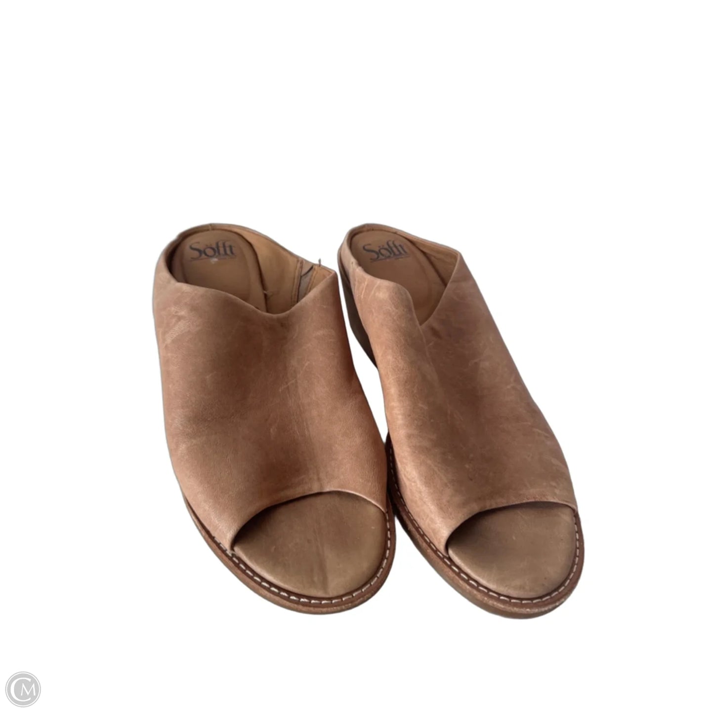 Sandals Flats By Sofft In Brown, Size: 9.5