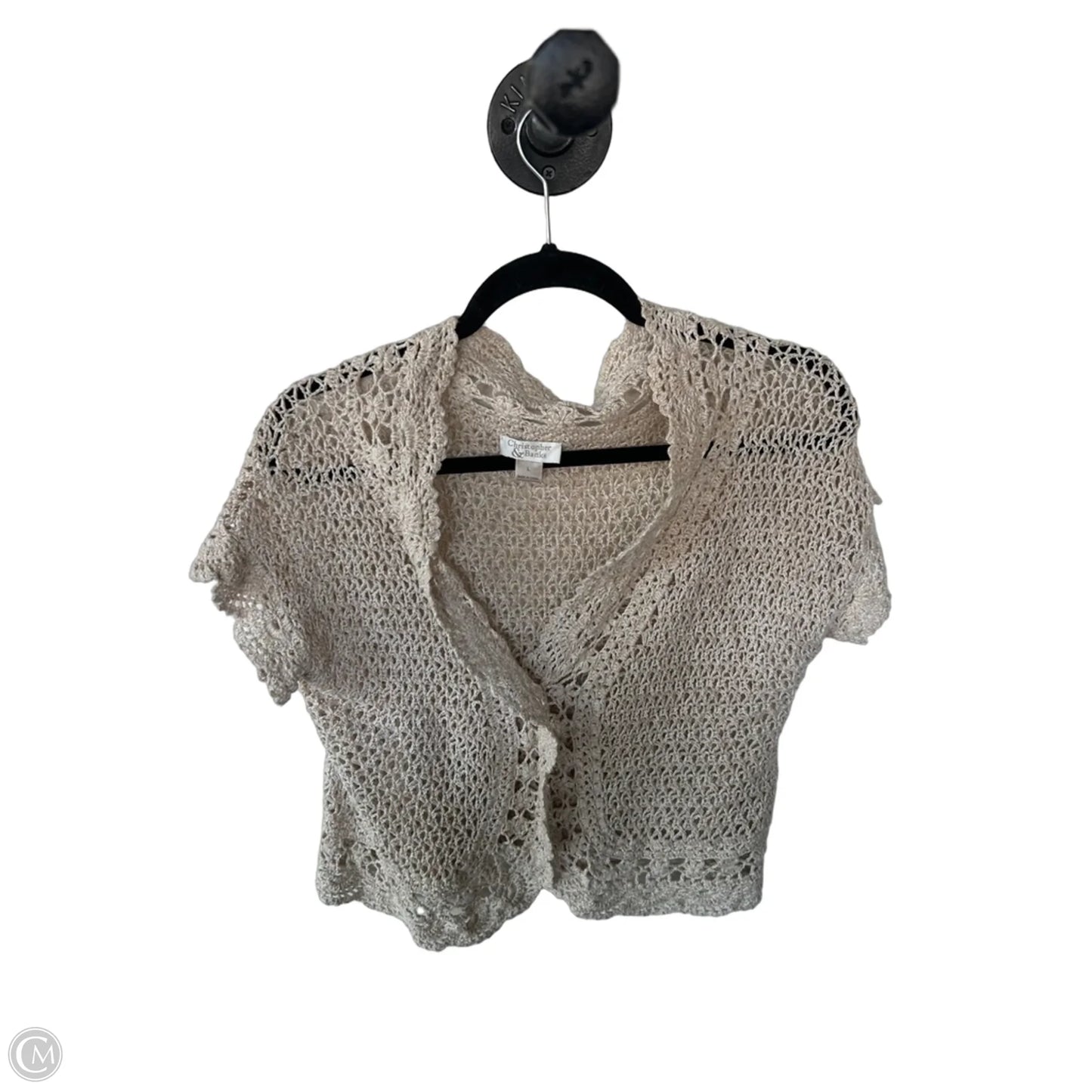 Sweater Cardigan By Christopher And Banks In Tan, Size: L