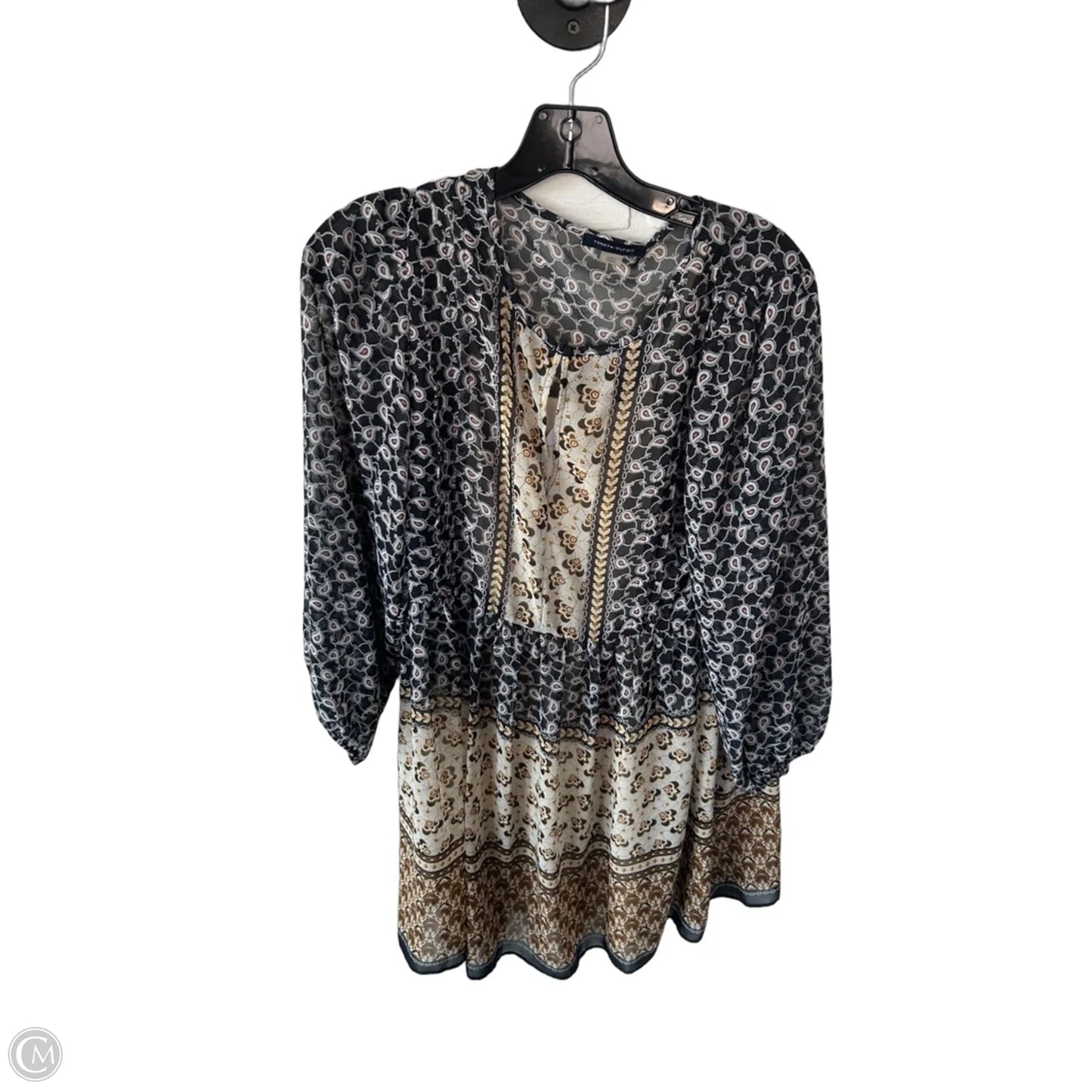 Dress Casual Short By Tommy Hilfiger In Brown & Cream, Size: Xs