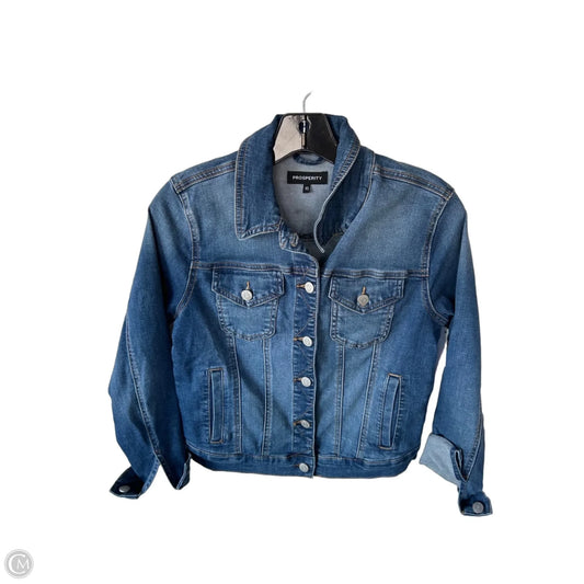 Jacket Denim By Clothes Mentor In Blue Denim, Size: Xs