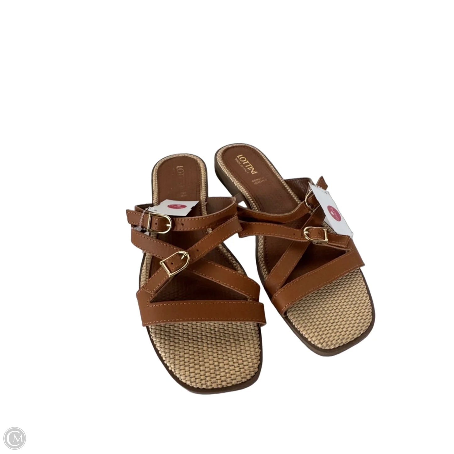 Sandals Flats By Cmc In Brown, Size: 9.5