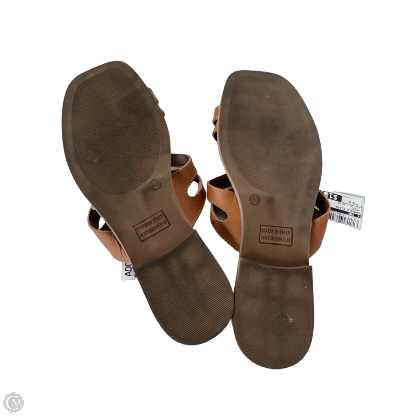 Sandals Flats By Cmc In Brown, Size: 9.5
