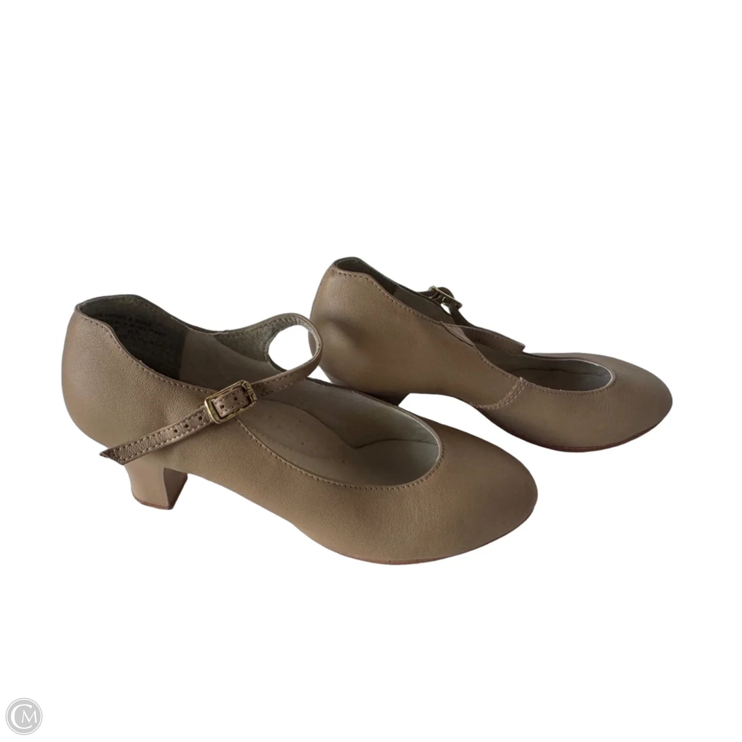 Shoes Heels Block By Capezio In Tan, Size: 6.5