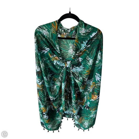 Shawl By White House Black Market In Green & Orange, Size: Osfm