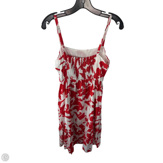 Dress Casual Midi By Evereve In Red & White, Size: M