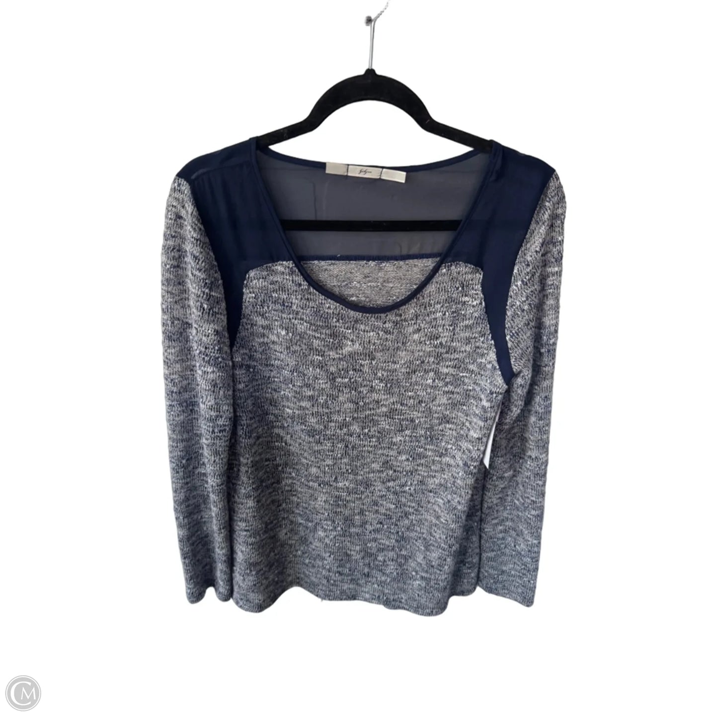 Sweater By Gibson In Blue & Grey, Size: L