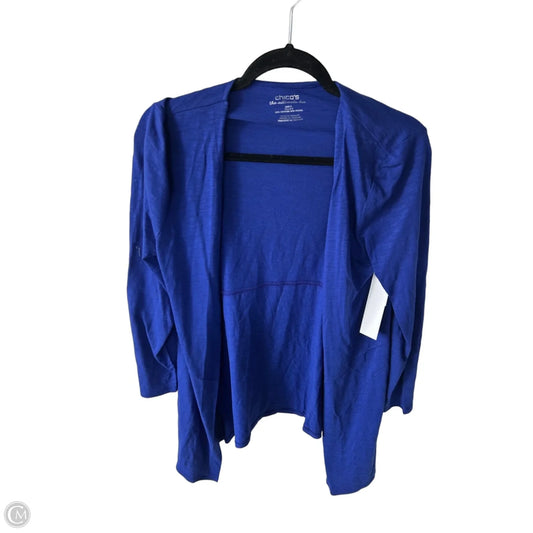 Cardigan By Chicos In Blue, Size: S