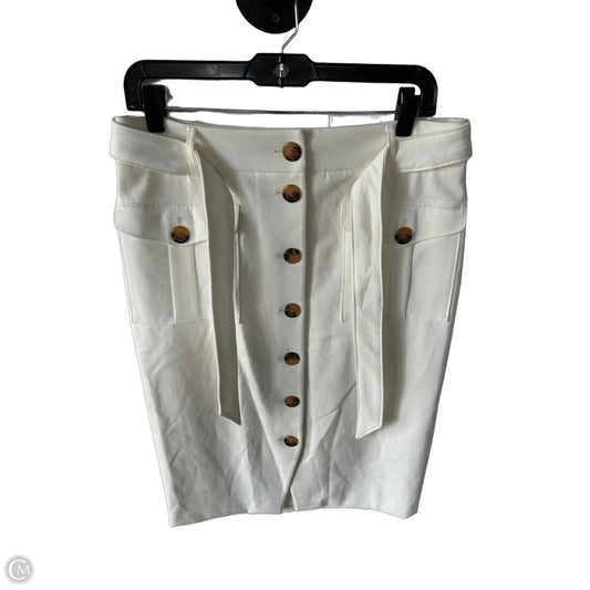 Skirt Midi By White House Black Market In Cream, Size: 10