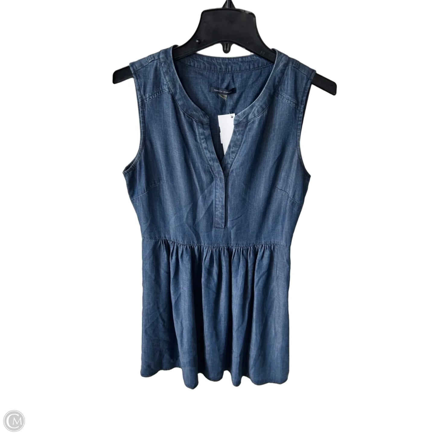 Dress Work By Tommy Hilfiger In Blue Denim, Size: M