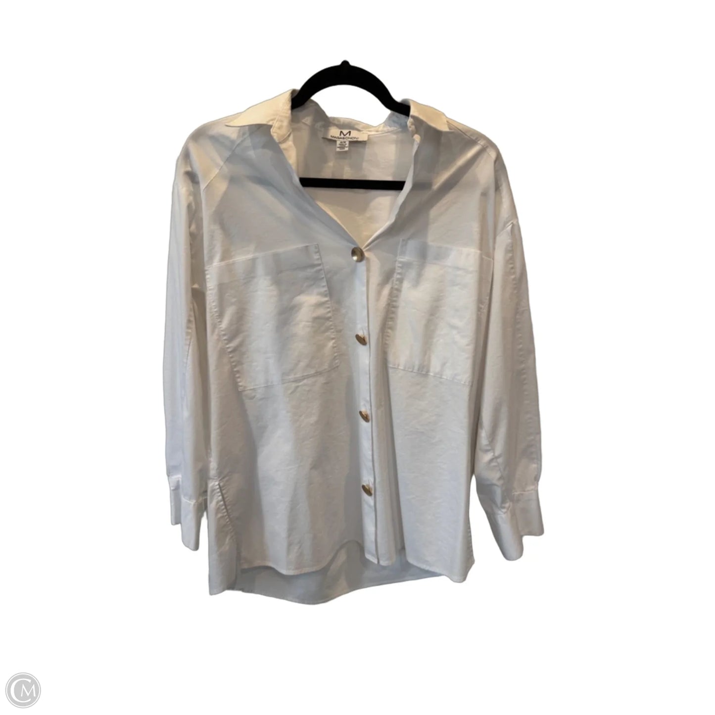 Tunic Long Sleeve By Magaschoni In White, Size: M