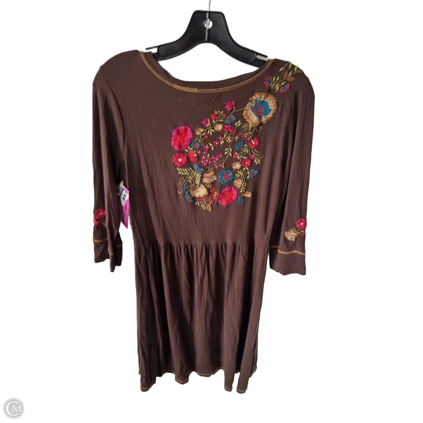 Dress Casual Short By Cmc In Brown & Green, Size: S
