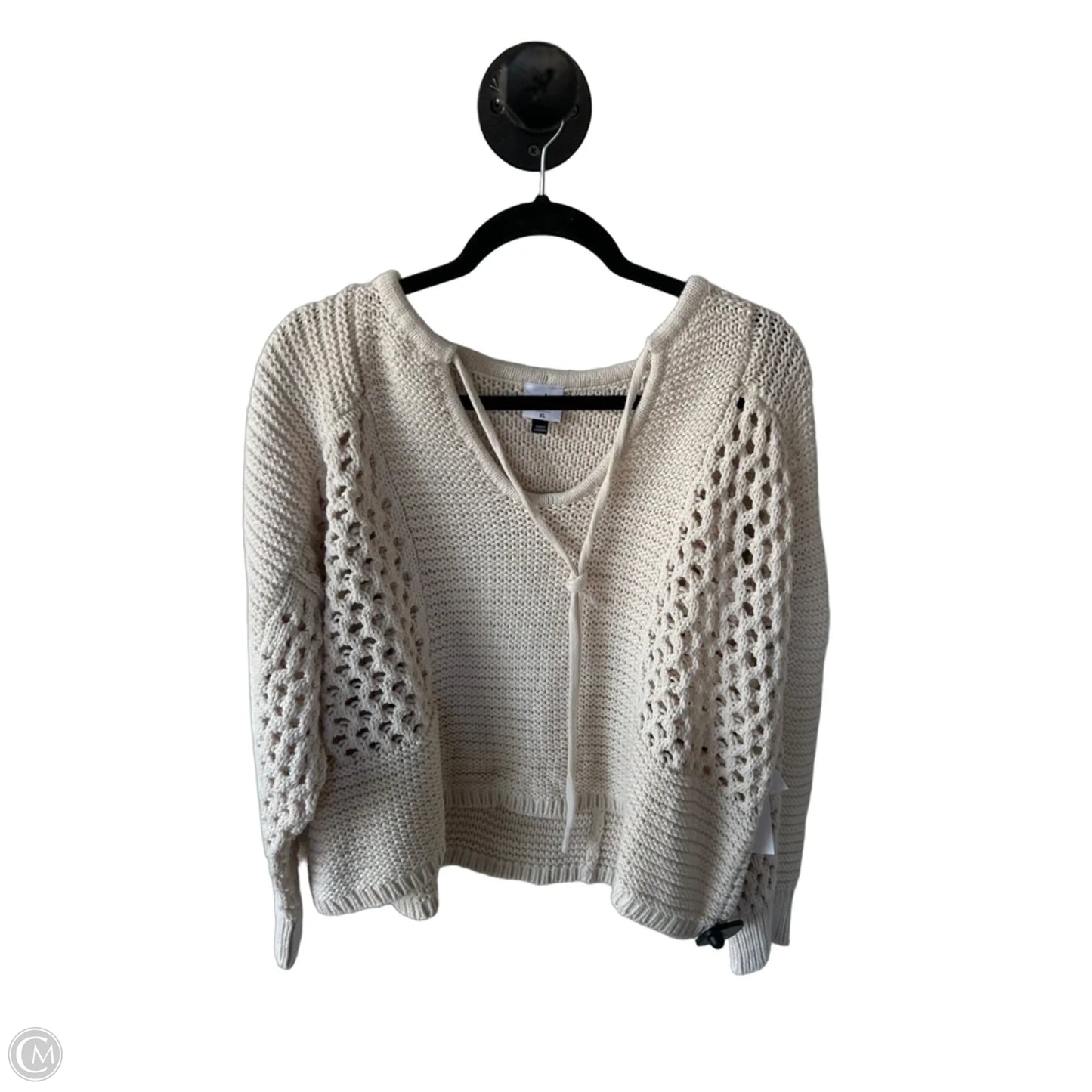 Sweater By Cabi In Cream, Size: Xl