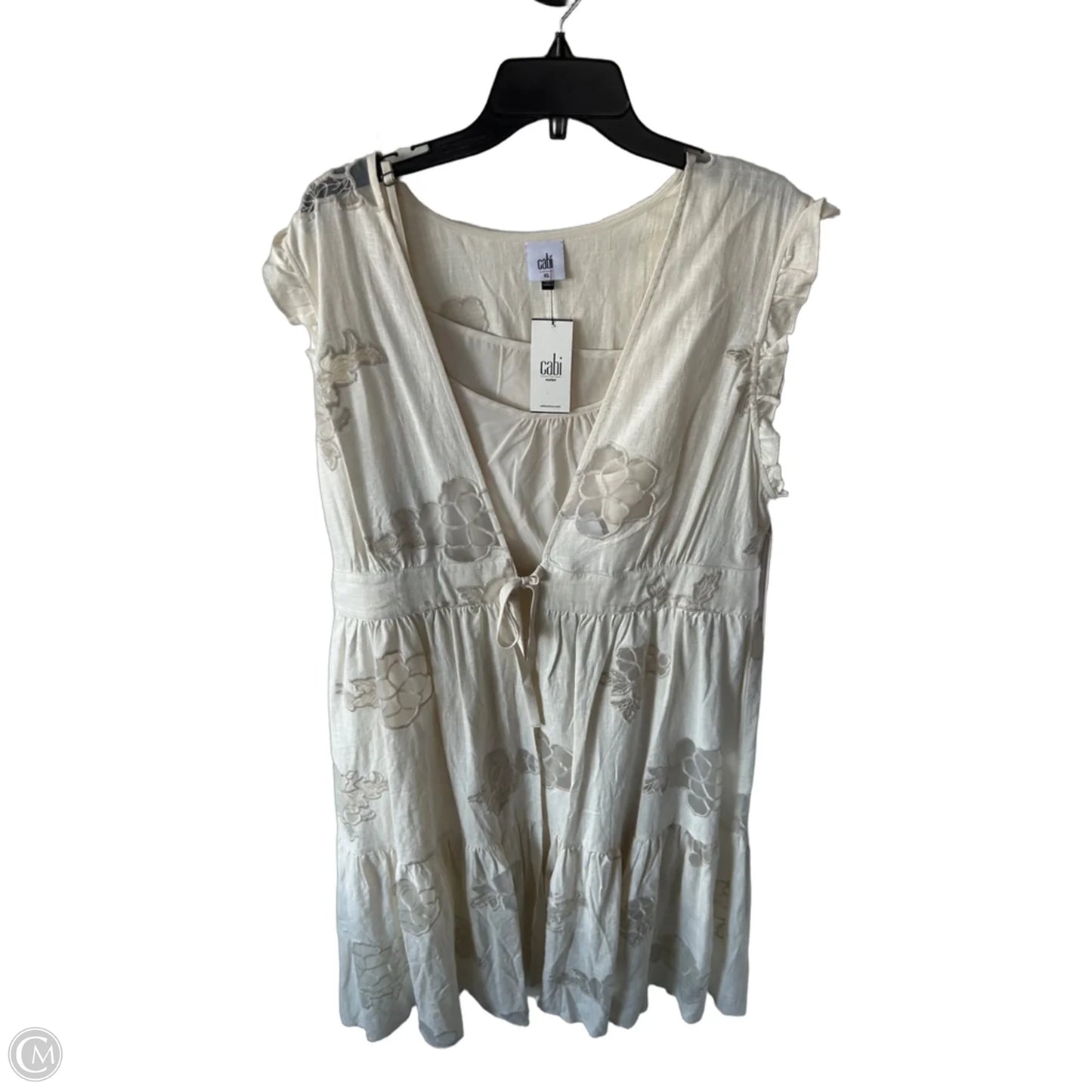 Dress Casual Midi By Cabi In Cream, Size: Xl
