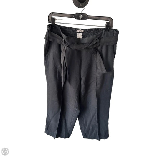 Pants Linen By Nicole Miller In Grey, Size: L