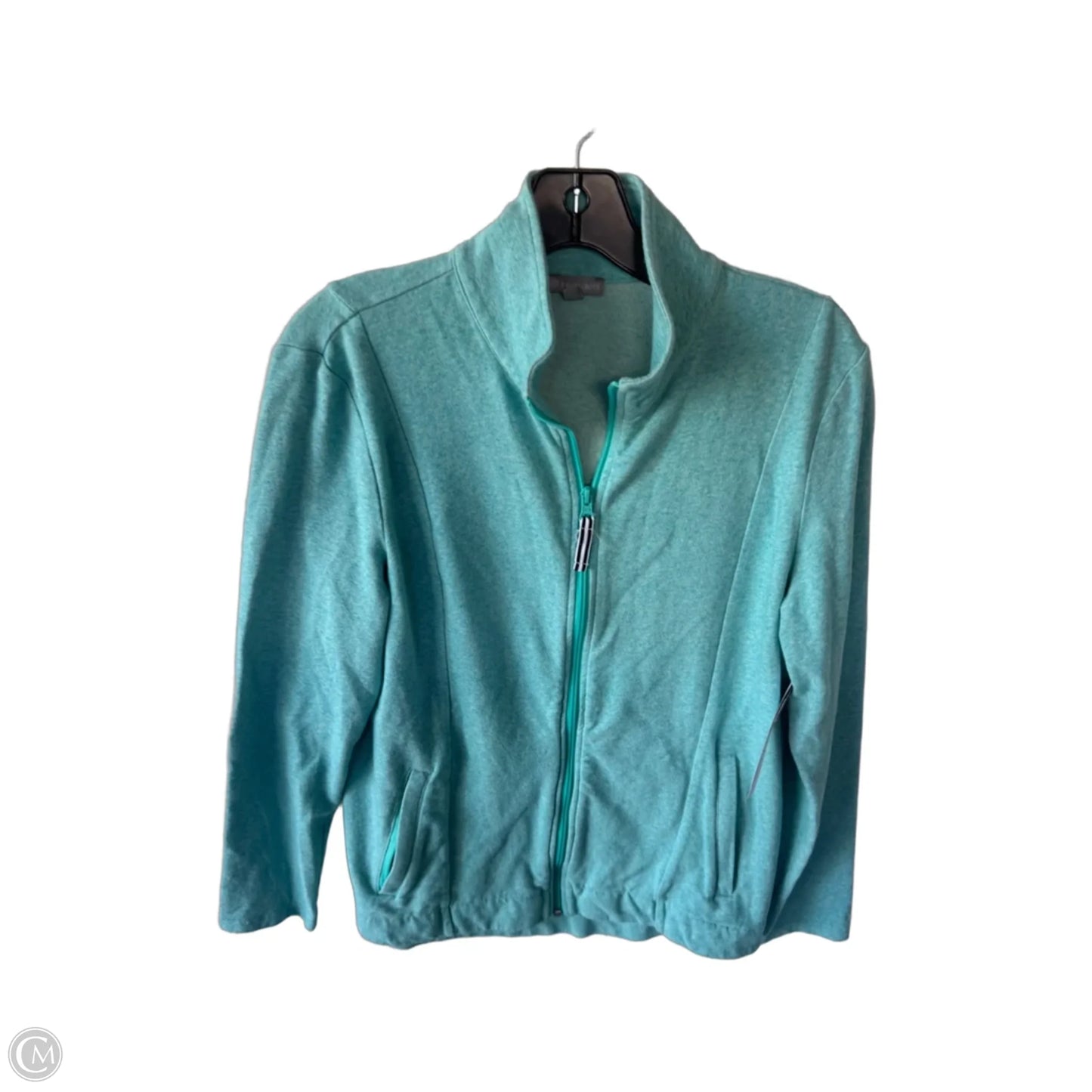 Sweatshirt Collar By Talbots In Green, Size: M