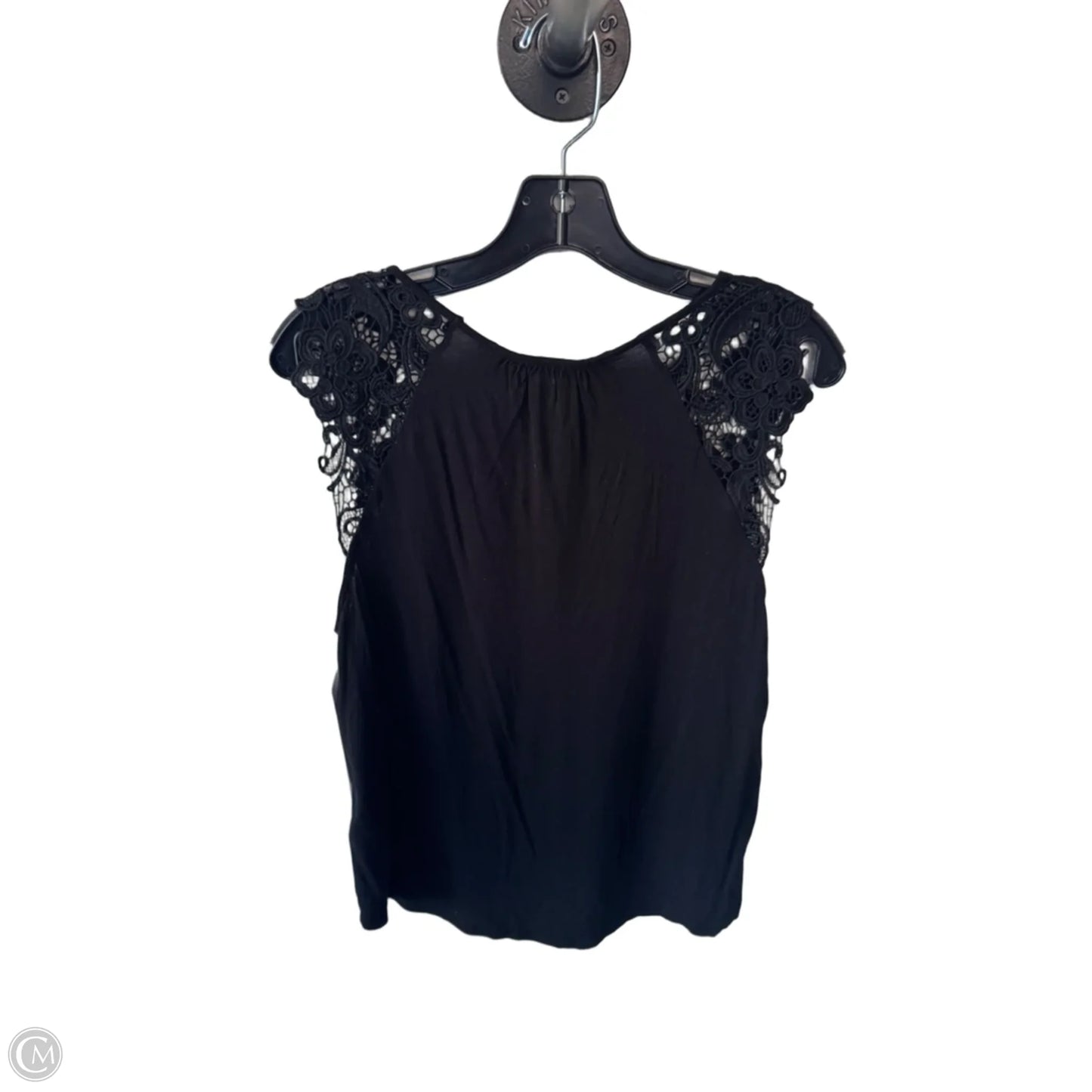 Top Sleeveless By H&m In Black, Size: M
