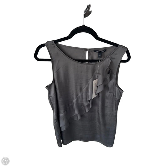 Blouse Sleeveless By Banana Republic In Grey, Size: M