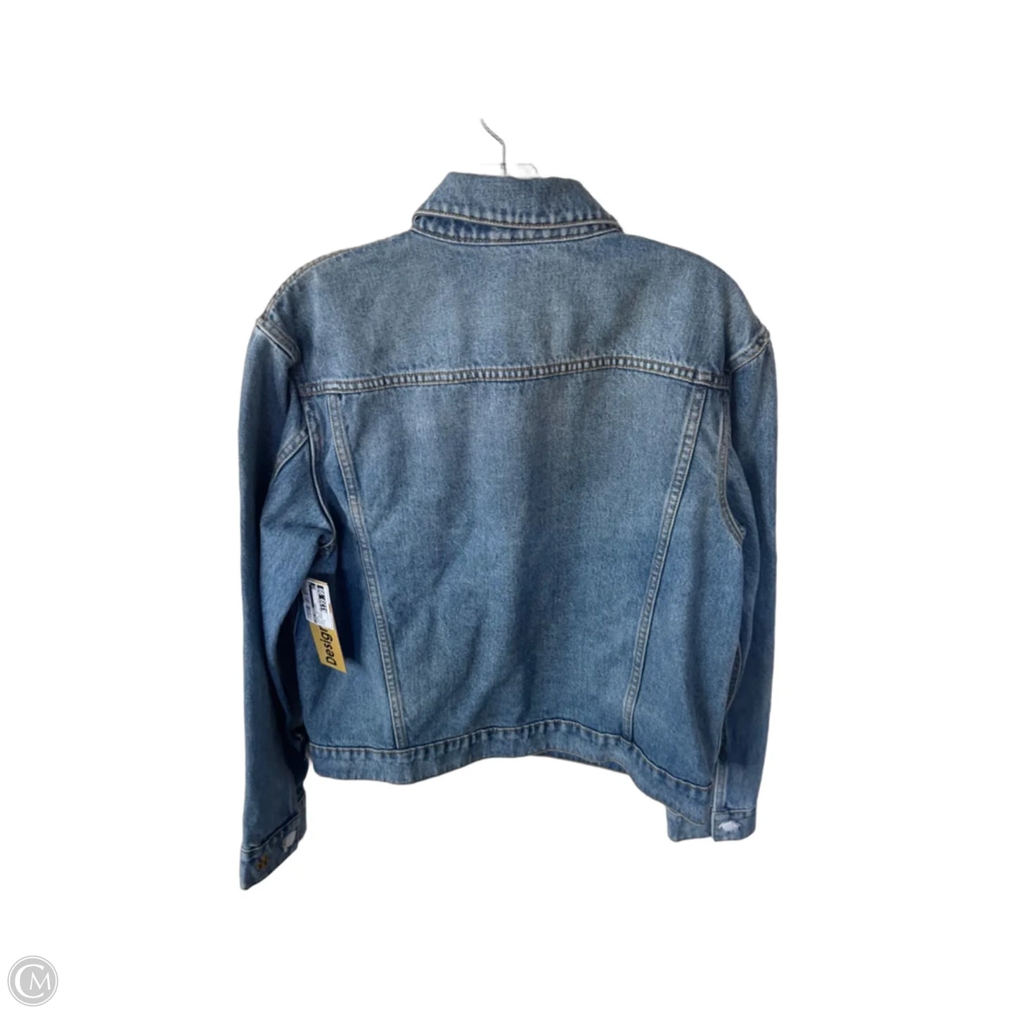 Jacket Designer By Tory Burch In Blue Denim, Size: 4