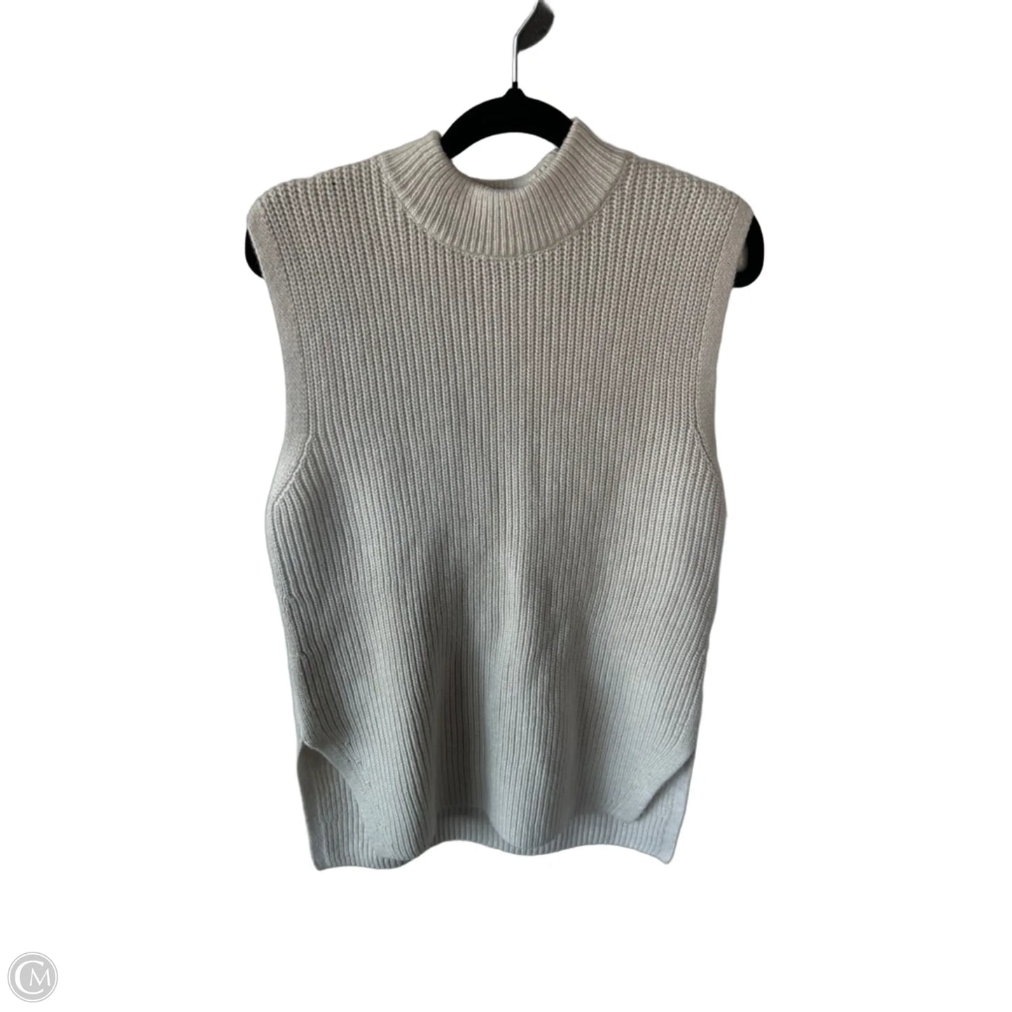 Vest Sweater By H&m In Cream, Size: Xs