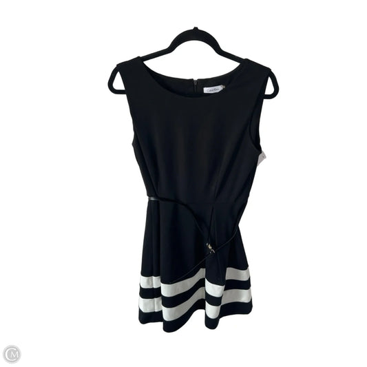 Dress Work By Calvin Klein In Black & White, Size: M