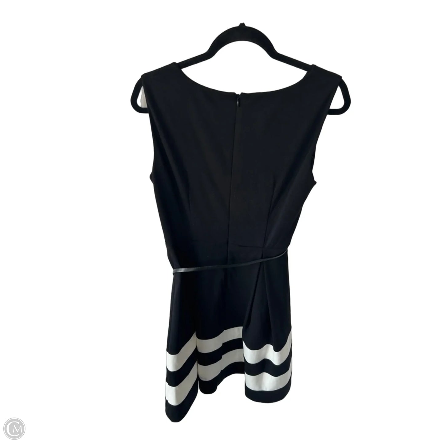 Dress Work By Calvin Klein In Black & White, Size: M