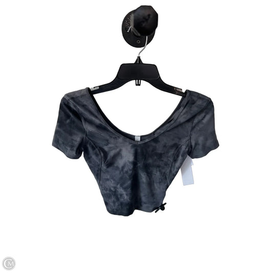 Athletic Top Short Sleeve By Lululemon In Grey, Size: 2