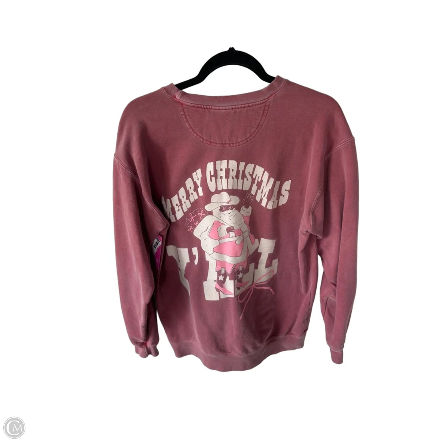 Sweatshirt Crewneck By Comfort Colors In Red, Size: M
