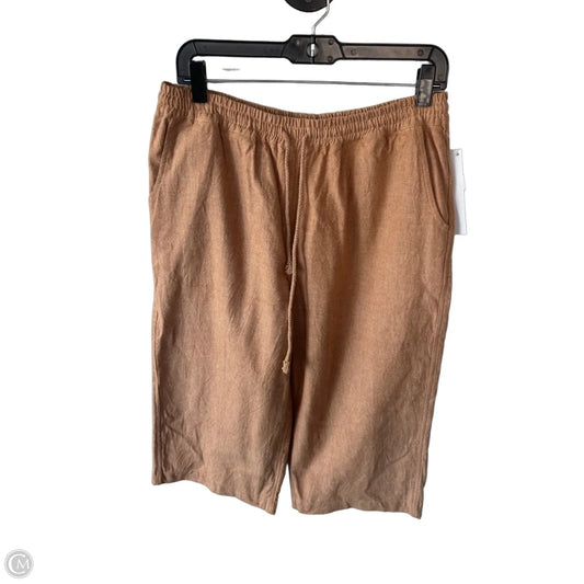 Pants Linen By Clothes Mentor In Orange & Tan, Size: L