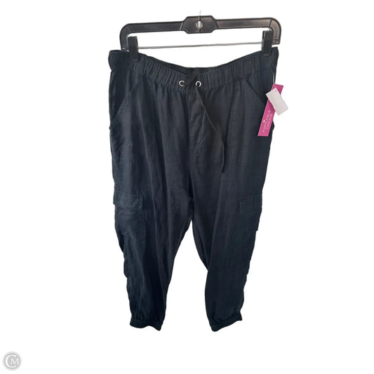 Pants Linen By Nicole By Nicole Miller In Black, Size: L