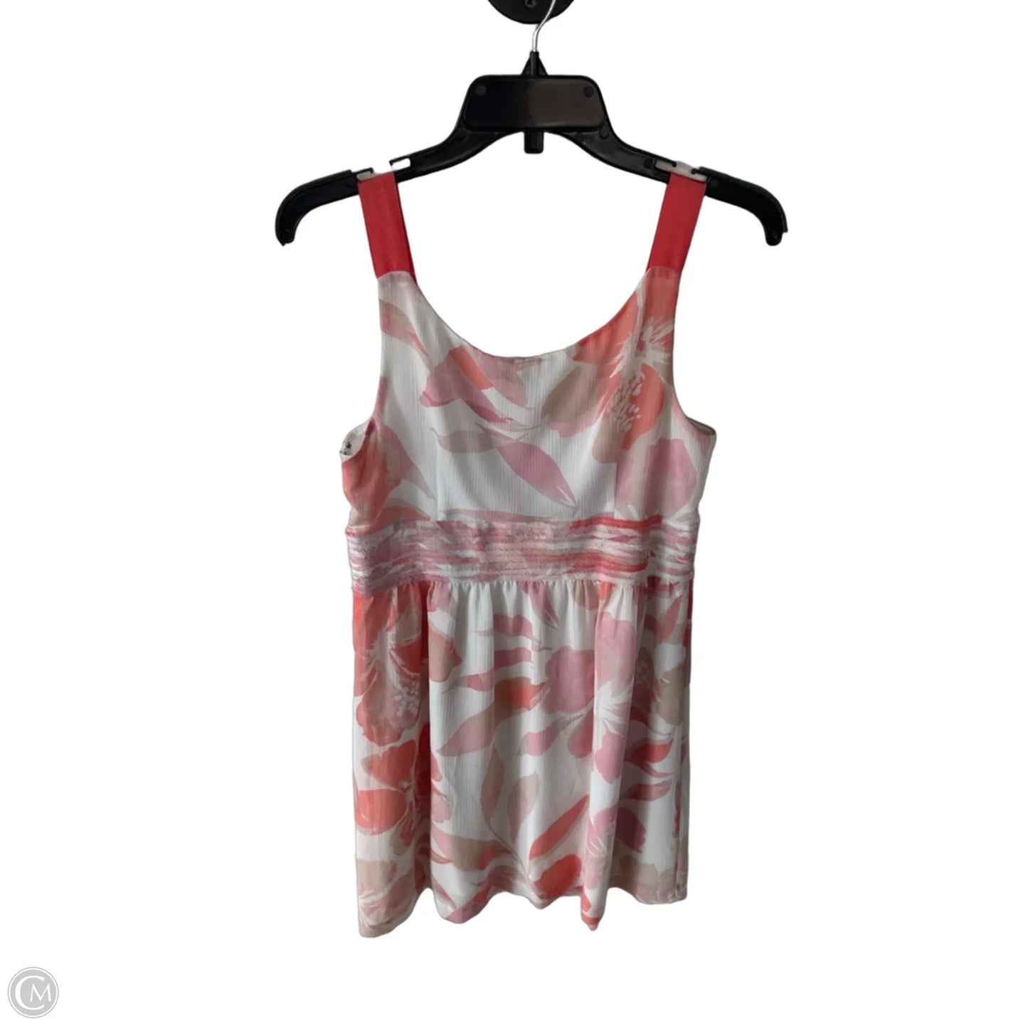 Dress Work By Loft In Orange & White, Size: M
