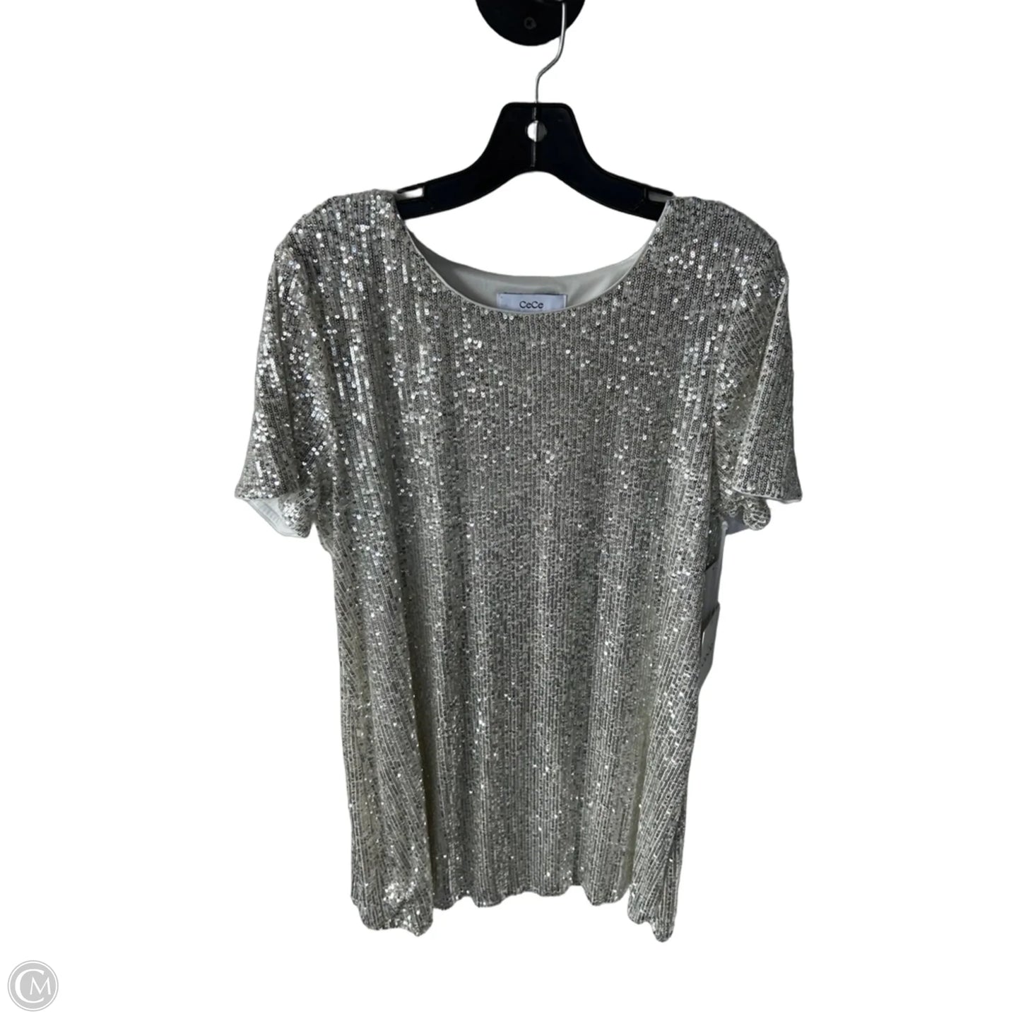 Dress Party Short By Cece In Cream & Silver, Size: L