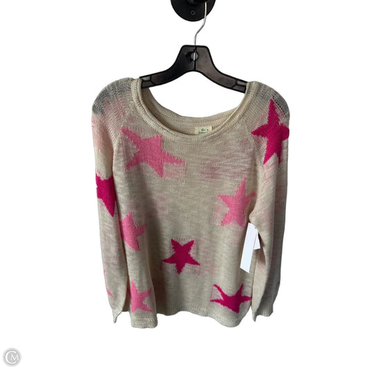 Sweater By Clothes Mentor In Pink & Tan, Size: S